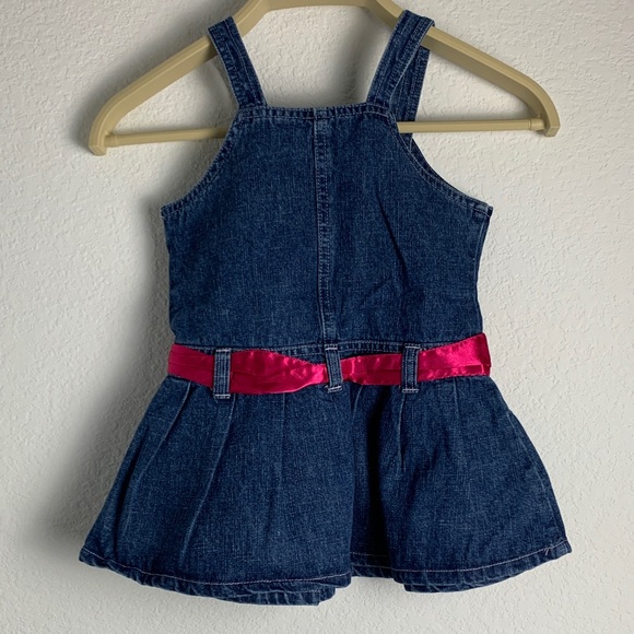 Nickelodeon Blue Denim Dress with Pink Bow - Picture 2 of 2